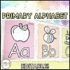 Pastel Primary Alphabet Posters