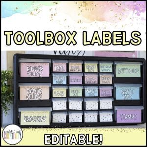 Pastel Teacher Toolbox Labels