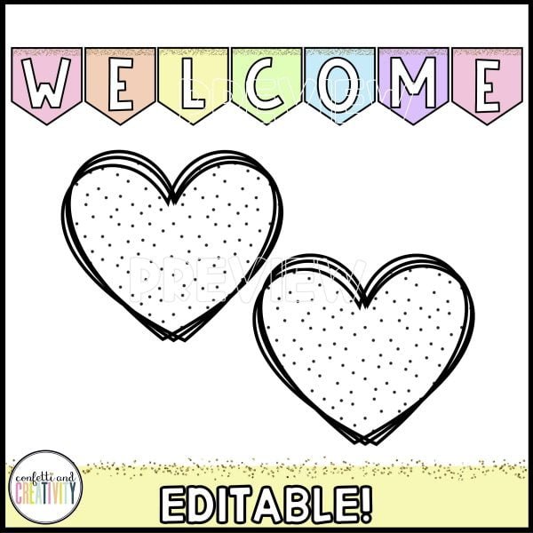 Pastel Editable Welcome Banner