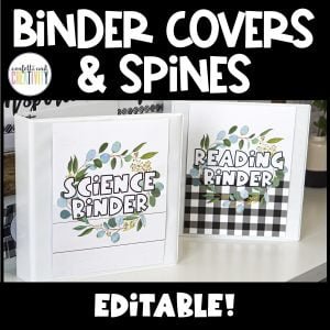 Bright Vintage Vibes Binder Covers and Spines