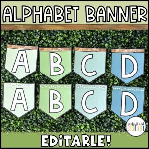 Tropical Alphabet Banner