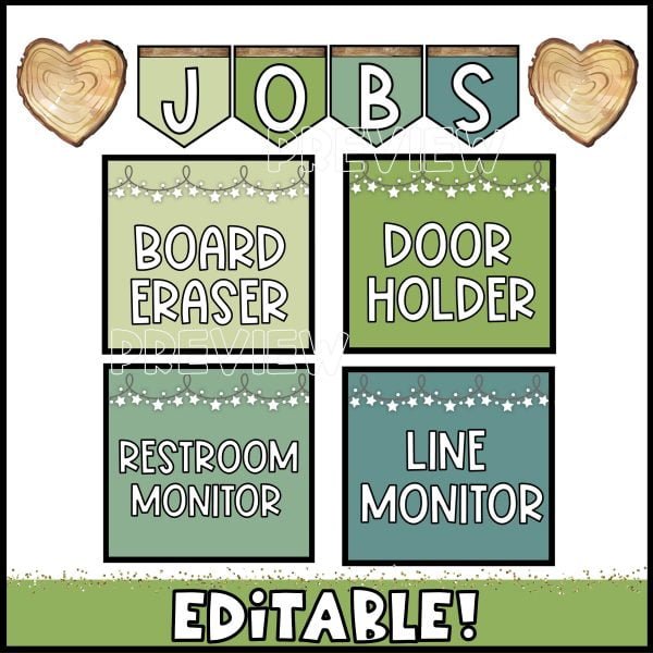Nature Job Cards and Banner