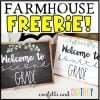 Free Modern Farmhouse Welcome Signs