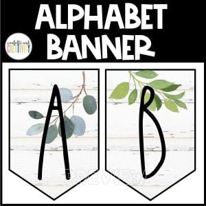 Tropical Alphabet Banner