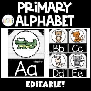 Farmhouse Primary Alphabet Posters