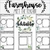 Farmhouse Editable Meet the Teacher