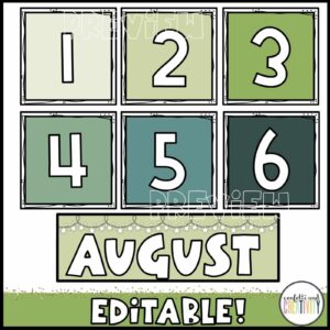 Nature Calendar Pack | Confetti & Creativity