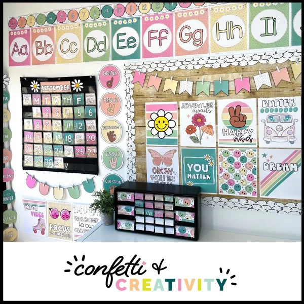 Retro Classroom Decor Bundle