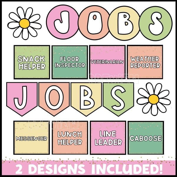 Retro Job Cards and Banner
