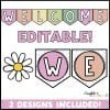 Retro Editable Welcome Banners