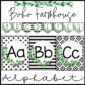 Shows example alphabet posters and alphabet banners snipped onto a single page