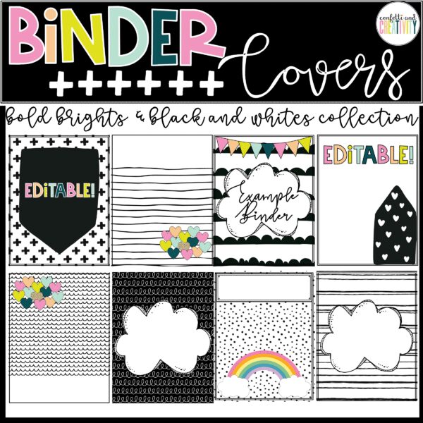 Bold Brights Binder Covers - Cover Photo