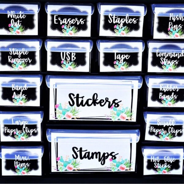 Cactus Classroom Theme Decor Bundle - Teacher toolbox Shows the cactus teacher toolbox from the Cactus Classroom Theme