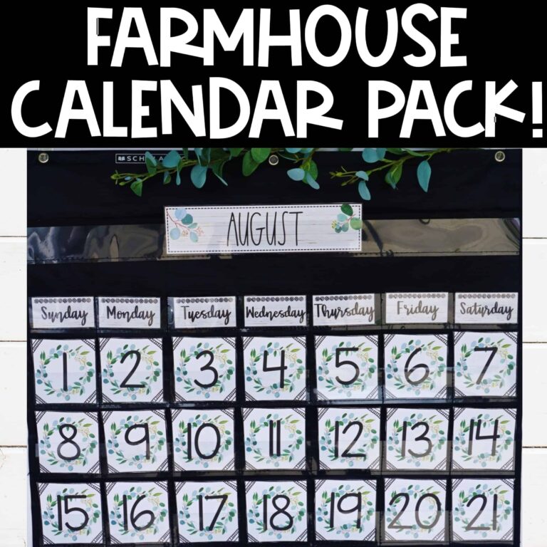 Farmhouse Calendar Pack
