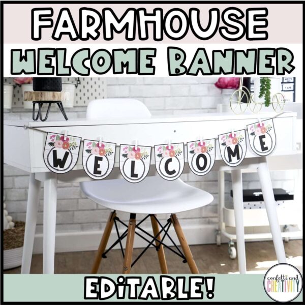 Floral Farmhouse Welcome Banners - Cover Photo