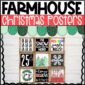 Shows all 9 Christmas Posters on a bulletin board with a banner