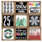 Shows all 9 Christmas Posters on a bulletin board with a banner