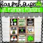 Shows all 9 St. Patrick's Day Posters on a bulletin board with a banner