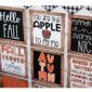 Shows a close up of the Fall posters from the Holiday posters bundle