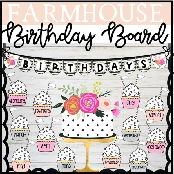 Floral Farmhouse Birthday Board - Cover Photo