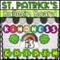 Shows the St. Patrick's Day Bulletin Board for the classroom with the phrase "Kindness is Golden"