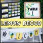 Shows the new cover photo for the lemon farmhouse classroom theme decor bundle
