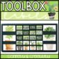 Shows a cover photo example of the teacher toolbox labels from the plant classroom theme