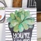 Shows an example table number from the plant classroom theme bundle