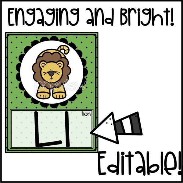 Vintage Alphabet with Pictures - Close Up Shows a close up of the letter L from the alphabet with pictures