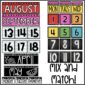 Shows the snipped photos of the classroom calendar parts. Includes month cards, number cards, and many other things included to help a teacher set up a classroom calendar pack