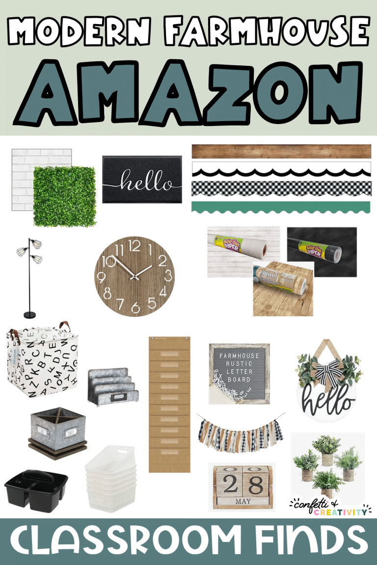 Homey Modern Farmhouse Classroom Finds