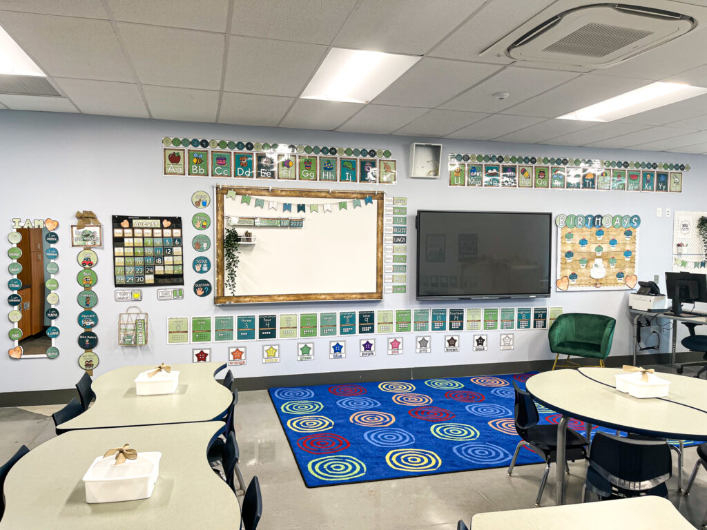 Nature Classroom Makeover - Front of the Room After