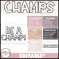 Shows all of the champs posters of a single design snipped onto a cover photo with the text "Champs Posters" at the top of the image