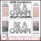 Shows two different designs for teachers to use. One example is the leopard print, the other is a design based on colors
