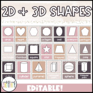 Shows many of the neutral shape posters snipped onto a cover photo