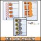 Shows the Fall borders put together. The scalloped edge borders are placed on the straight edges borders