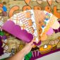 Shows the Thanksgiving bulletin board borders that come with the bulletin board