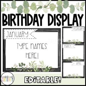 Modern Farmhouse Birthday Display