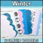 Shows the fanned out bulletin board borders
