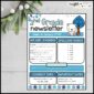 Shows an example photo of the Winter Newsletter with a polar bear at the top of the page