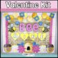 Shows a picture that shows the Valentine's Day Bulletin Board - "Bee Mine". This bulletin board is in the holiday bulletin board.