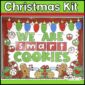 Shows a picture that shows the Christmas Bulletin Board - "We Are Smart Cookies". This bulletin board is in the holiday bulletin board.