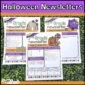 Shows a picture that shows all three design options for the Halloween classroom newsletters. These newsletters are included in the holiday classroom newsletters