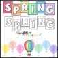 Shows the black and white as well as the color letters for the word "Spring". Also includes spring themed clipart for the Spring bulletin board