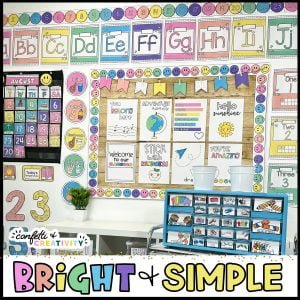 Bright and Simple Classroom Decor Bundle