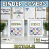 Bright and Simple Binder Covers and Spines