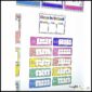 Shows the days of school tally on a white classroom wall