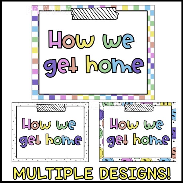 Bright How We Get Home - Header Options Shows the header options with the phrase "How We Get Home"