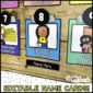Shows a close up of the classroom job cards. Each job card has an image that matches the job card, and has black and white numbers above the job