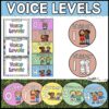 Bright and Simple Voice Level Cards